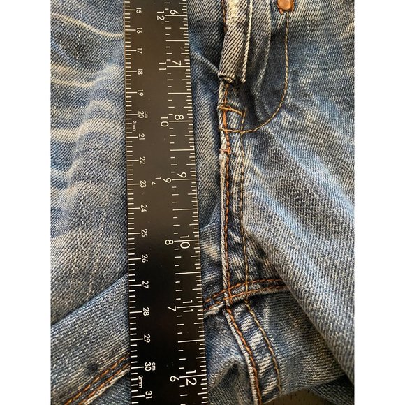 AKOO Brand Jeans Men 36x 32 Distressed Destroyed Paint Denim Streetwear Hip-Hop - Picture 14 of 16